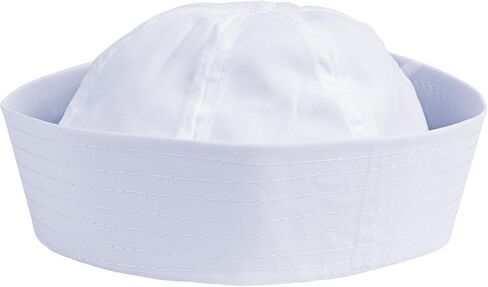 White Sailor Hats Yacht Hat Navy Captain Cap Halloween Sailor Costume White Hats for Women Men in Kuwait