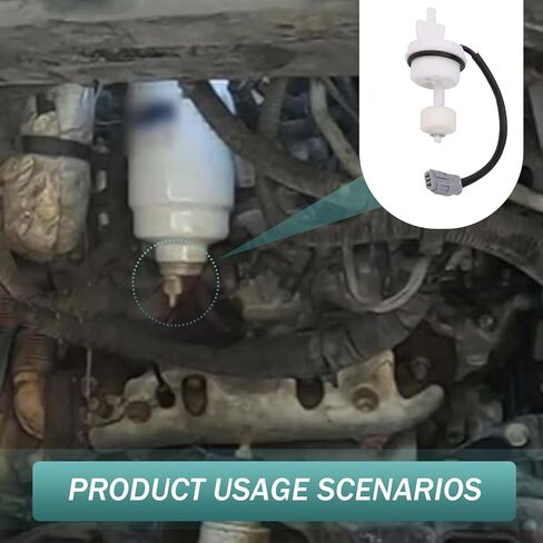 مستشعر مؤشر الوقود في السيارة، 6.6 لتر V8 Duramax استبدال مستشعر فلتر وقود المحرك OEM #12639277، متوافق مع 2001-2011 Silveardo Sierra Truck 2500 2500HD 3500 3500HD (أسود) in Kuwait