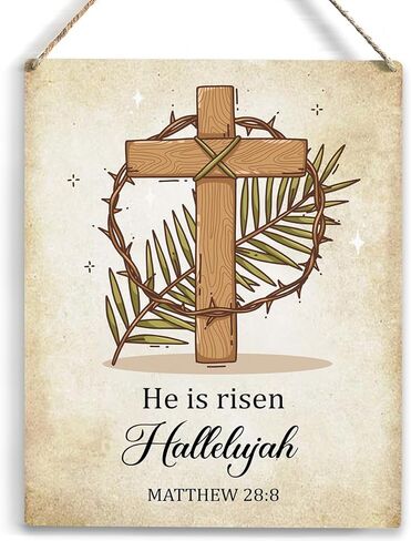 YCYD Christian Decor, God is Good All The Time Wood Sign, Cross Theme Wall Decorative, Country style Art Wooden Hanging Sign Decor, for Office Bedroom Living Room Home Decoration 10 x 8 Inch in Kuwait