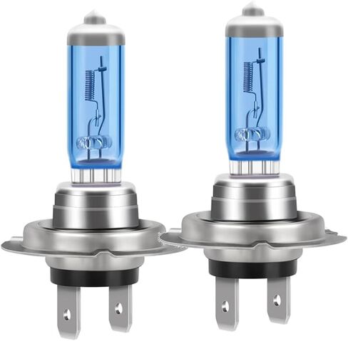 Headlight Bulbs for Kia Sedona 2001-2005, 2015-2018, H7 Halogen High and H7 Low Beam Combo, 100W Ultra Bright, 6000K White Light, IP68 Waterproof, Plug and Play, 4 Pack in Kuwait