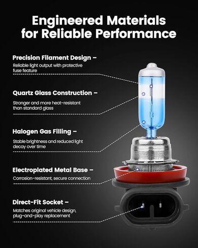 Compatible For Dodge Ram 1500 2500 3500 2019-2022(w/o Projector-type headlamps), 2023-24 9005 H11 Halogen Headlight Bulbs + H11 Fog Light Bulbs, Warm White (Soft Tone), Plug & Play, Pack of 6 in Kuwait