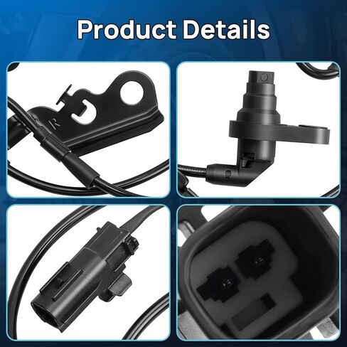 ABS Wheel Speed Sensor Front Left and Right Fits for 2009-2019 Toyota Corolla, 2009-2014 Matrix, 2009-2010 Pontiac Vibe, Driver and Passenger Side ABS Sensors, ALS2316 AB1034 8954202090 19353985, 2PCS in Saudi Arabia