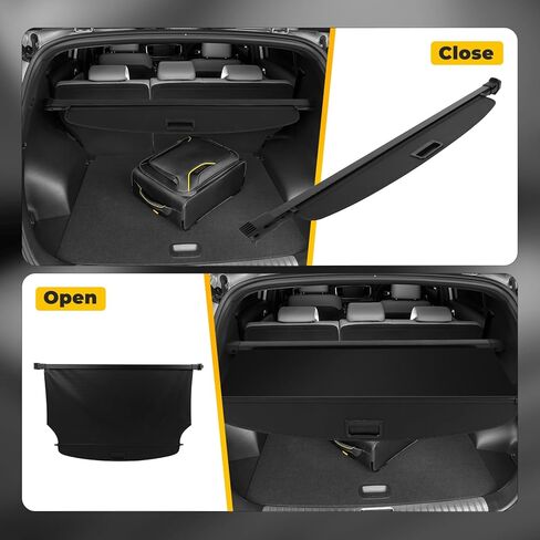 OCPTY Rear Trunk Cargo Cover 3 Rows Seaters 2022-2024 Fit for Jeep Grand Cherokee 2.0L Tonneau Security Cover in Saudi Arabia
