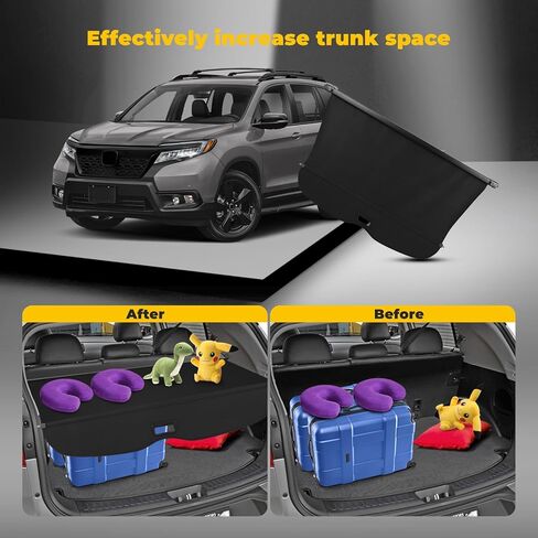 OCPTY Rear Trunk Cargo Cover 2019-2025 Fit for Honda Passport 3.5L in Saudi Arabia