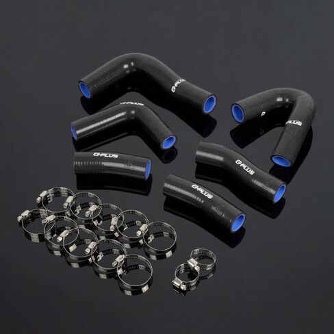 PIT66 Silicone Radiator Hose Kit,Compatible with Honda Magna VF1100C V65 VF 1000C Black with Clamps in Saudi Arabia