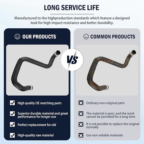 Lower Radiator Coolant Hose Fits for Wrangler JK 3.6L Engine 2012 2013 2014 2015 2016 2017 2018 Replace 55111395AE in Saudi Arabia