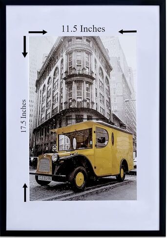 Art Emotion Black 16x24 Picture Frame Display 12x18 Pictures with Mat or 16x24 without Mat, Horizontal and Vertical for Wall- 4 packs in Kuwait