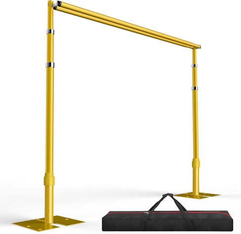EMART خلفية الوقوف الثقيلة 10x10Ft الأنابيب العارضة المزدوجة وستارة خلفية مجموعة الوقوف، إطار معدني قابل للتعديل للخلفية، خلفية حامل خلفية لديكورات حفل زفاف عيد ميلاد in Saudi Arabia