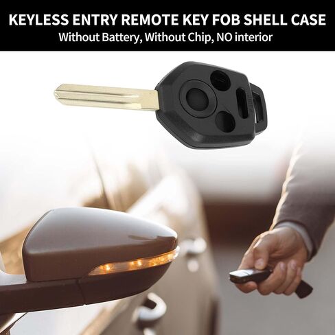 X AUTOHAUX مفتاح شل حافظة دخول بدون مفتاح عن بعد مفتاح فوب استبدال الحال بالنسبة لسوبارو فورستر 2014-2020 لسوبارو امبريزا 2012-2020 4 أزرار CWTWBU766 in Kuwait