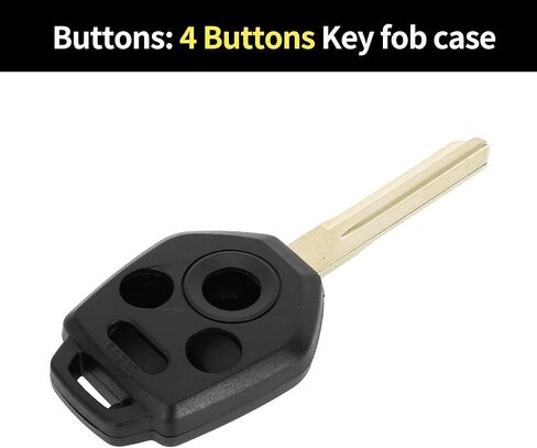 X AUTOHAUX مفتاح شل حافظة دخول بدون مفتاح عن بعد مفتاح فوب استبدال الحال بالنسبة لسوبارو فورستر 2014-2020 لسوبارو امبريزا 2012-2020 4 أزرار CWTWBU766 in Kuwait