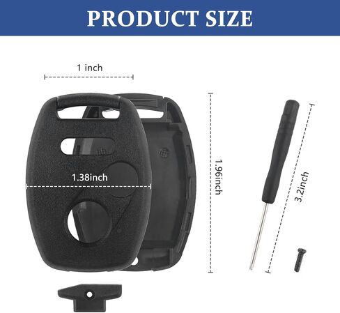 2+1 Buttons Car Key Fob Shell Case,Keyless Entry Remote Key Fob Replacement N5F-S0084A,Compatible with Honda CR-V CR-Z in Saudi Arabia