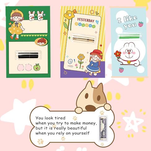 SHERY Money Card Holder Clear Plastic Lip Balm Pouches with Adhesives Tape Chapstick Holder DIY Custom Gift Card Holder (50 PCS Money Card Holder) in Kuwait