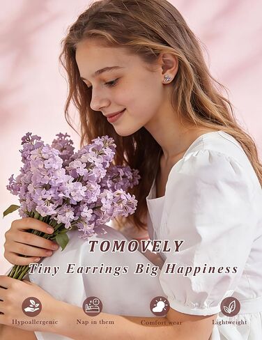 أقراط خلفية من الفولاذ المقاوم للصدأ الجراحية، مجوهرات مضادة للحساسية للأطفال الصغار والبنات والأذنين الحساسة in Kuwait