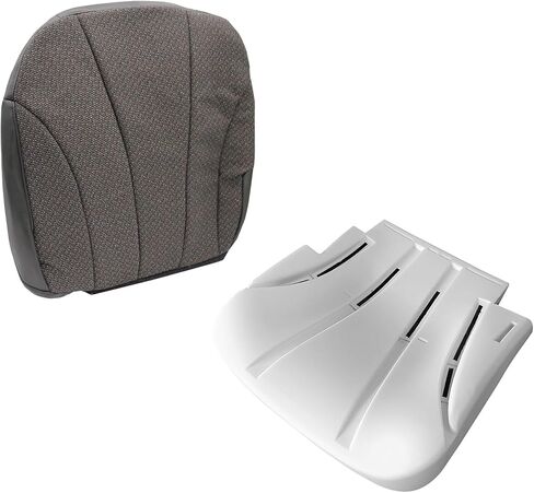 Driver Side Foam Cushion & Bottom Cloth Replacement Seat Cover Dark Gray Compatible with Chevy Silverado WT 1999 2000 2001 2002 in Saudi Arabia