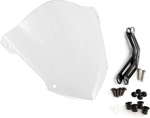 Evomosa Motorcycle Windshield Windscreen Sports Visor Fits for MT-07 MT07 FZ07 2018 2019 2020 18-20 (Carbon) in Saudi Arabia