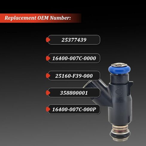 2 Pcs Fuel Injector 16400-007c-0000 25377439 Compatible with Hisun Massimo HS700 MSU700 UTV ATV 700 750 YS700,Axis,Cub cadet,Coleman UT700 UT750,Bennche 358800001 16400-007C-000P (4 Hole) in Saudi Arabia
