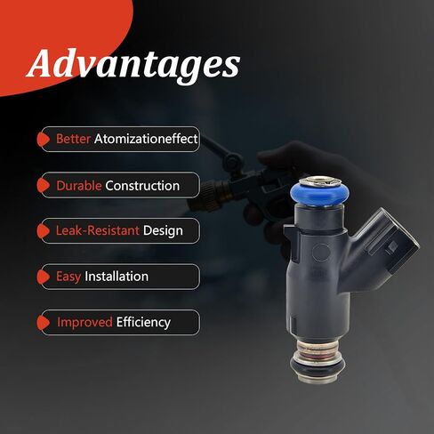 2 Pcs Fuel Injector 16400-007c-0000 25377439 Compatible with Hisun Massimo HS700 MSU700 UTV ATV 700 750 YS700,Axis,Cub cadet,Coleman UT700 UT750,Bennche 358800001 16400-007C-000P (4 Hole) in Saudi Arabia