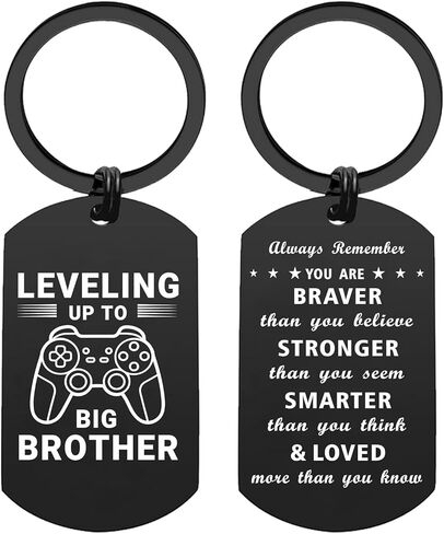 EE&YU Big Brother Gift - Promoted to Big Brother Announcement Keychain for Birthday Graduation in Kuwait