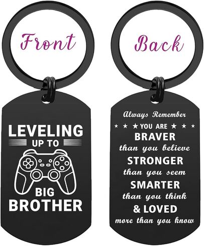 EE&YU Big Brother Gift - Promoted to Big Brother Announcement Keychain for Birthday Graduation in Kuwait