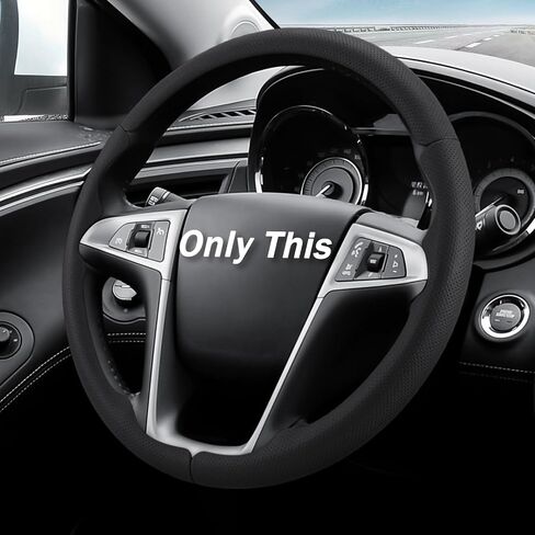 غطاء عجلة القيادة لسيارة Chevy (Chevrolet) Equinox 2010-2017/ GMC Terrain 2010-2017/ Buick Lacrosse 2010-2015/ Regal 2011-2013 (أسود مثقوب) in Kuwait
