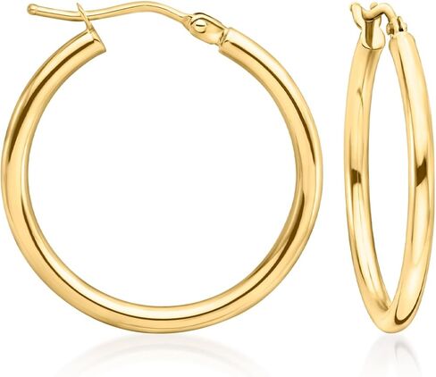 روس سيمونز الإيطالية 2 مم 14kt أقراط الذهب الأصفر in Saudi Arabia