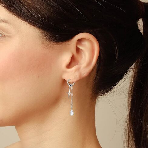 10 أزواج هوب استرخى أقراط ايمو الشرير Y2k أقراط الموسيقى الكورية أقراط ستار سبايك سلسلة هوب أقراط للرجال النساء in Kuwait