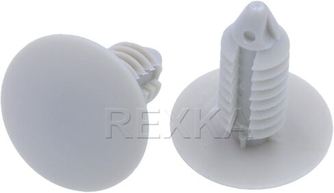 Rexka Gray Nylon Fender Bumper Shield Push Pin Retainer 6030441 for 07-18 Jeep Wrangler JK (Pack of 100) in Kuwait