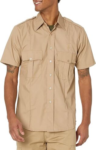 BACKBONE Mens Security Police Uniform Work Short Sleeve 2 pockets Shirt in Saudi Arabia