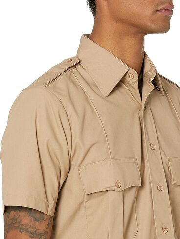 BACKBONE Mens Security Police Uniform Work Short Sleeve 2 pockets Shirt in Saudi Arabia