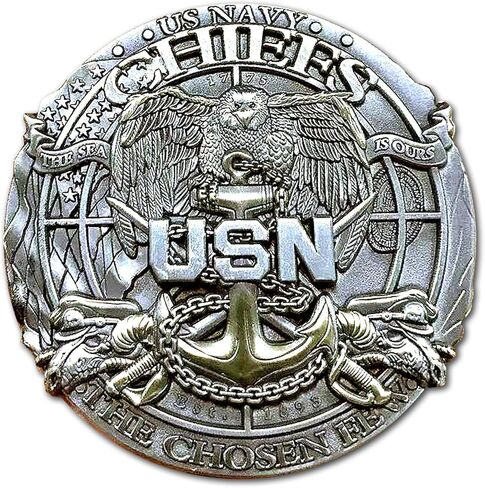 USN Chief Custom Engravable US Military Collectible Challenge Coin in Kuwait