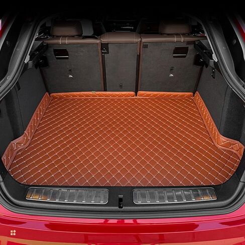 Car Trunk Mat for Porsche Panamera 2010 2011 2012 2013 2014 2015 2016, Custom Fit PU Leather Cargo Liner, All-Weather Waterproof Rear Trunk Liner Protector, Auto Interior Accessories in Kuwait