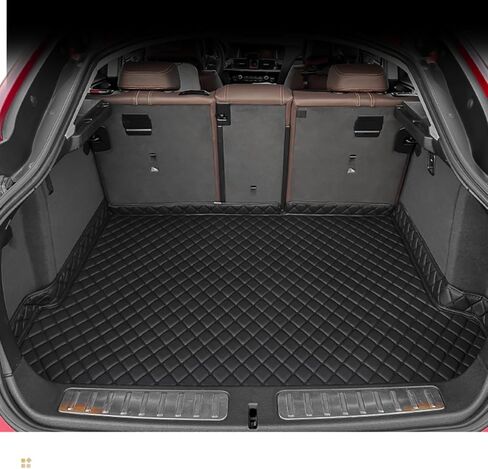 Car Trunk Mat for Porsche Panamera 2010 2011 2012 2013 2014 2015 2016, Custom Fit PU Leather Cargo Liner, All-Weather Waterproof Rear Trunk Liner Protector, Auto Interior Accessories in Saudi Arabia