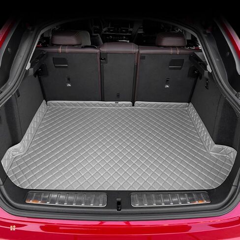 Car Trunk Mat for Porsche Panamera 2010 2011 2012 2013 2014 2015 2016, Custom Fit PU Leather Cargo Liner, All-Weather Waterproof Rear Trunk Liner Protector, Auto Interior Accessories in Saudi Arabia