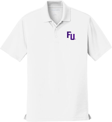 Furman University Men's Short Sleeve Performance Polo with FU Logo in Saudi Arabia