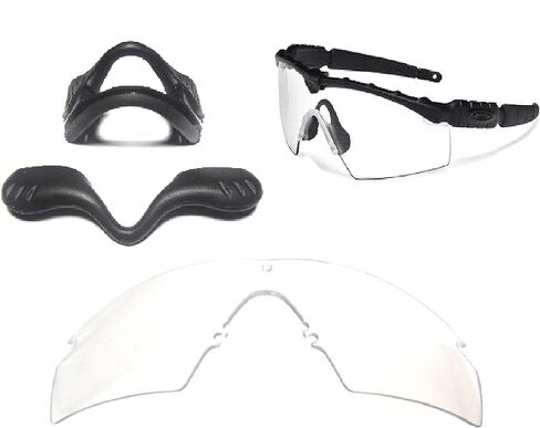 Galaxy Replacement Clear Lenses + Black Earsocks For Oakley Si Ballistic M Frame 2.0 Z87 in Saudi Arabia