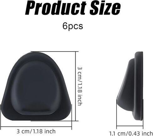 6 قطع من حامل أكواب السيارة المصنوع من السيليكون، محدد موضع حاملات أكواب السيارات، قواعد أكواب السيارة ثابتة ومضادة للانزلاق وزجاجة السيارة RV (أسود) in Kuwait