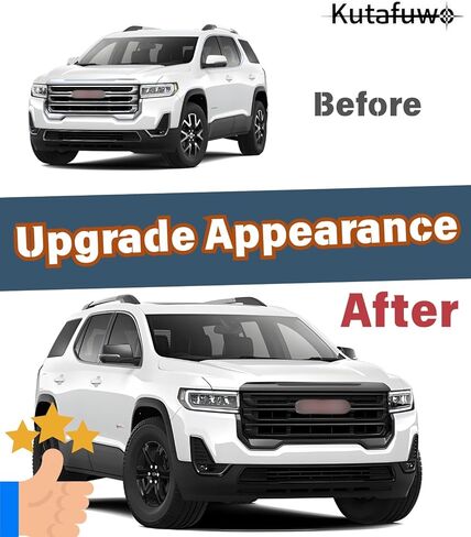 Front Bumper Upper Grille Grill For GMC Acadia SLE SLT AT4 2020 2021 2022 2023 Denali OE Style Hood Mesh Grill Glossy Black in Kuwait