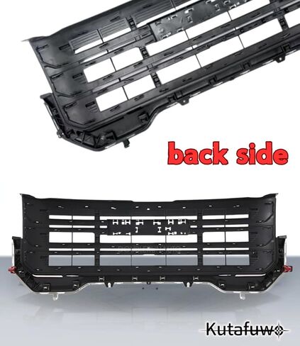 Front Bumper Upper Grille Grill For GMC Acadia SLE SLT AT4 2020 2021 2022 2023 Denali OE Style Hood Mesh Grill Glossy Black in Kuwait