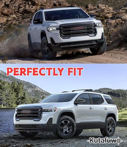 Front Bumper Upper Grille Grill For GMC Acadia SLE SLT AT4 2020 2021 2022 2023 Denali OE Style Hood Mesh Grill Glossy Black in Kuwait