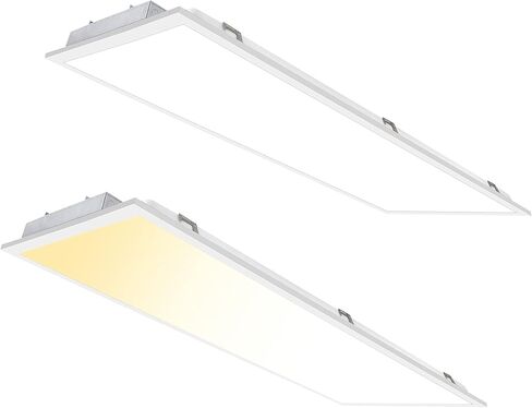 CycevSun 2x4 LED Flat Panel Light for Drop Ceiling, 0-10V Dimmable, 30/40/50W Selectable, 3000K 4000K 5000K Switchable, 120-277V, ETL Listed, 12 Pack in Saudi Arabia