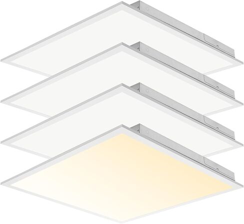 CycevSun 2x4 LED Flat Panel Light for Drop Ceiling, 0-10V Dimmable, 30/40/50W Selectable, 3000K 4000K 5000K Switchable, 120-277V, ETL Listed, 12 Pack in Saudi Arabia