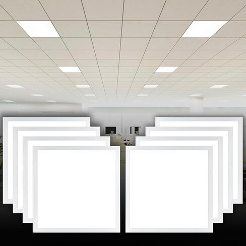 CycevSun 2x4 LED Flat Panel Light for Drop Ceiling, 0-10V Dimmable, 30/40/50W Selectable, 3000K 4000K 5000K Switchable, 120-277V, ETL Listed, 12 Pack in Saudi Arabia