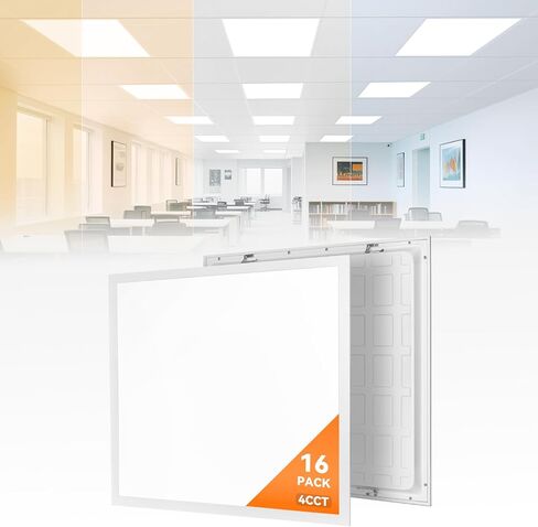 8 عبوات 2 × 2 ضوء لوحة مسطحة LED، ضوء سقف إسقاط 0-10 فولت قابل للتعتيم، 30/40/50 وات قابلة للتحديد، 3000 ك/4000 ك/5000 ك/6000 ك قابلة للتبديل، إضاءة خلفية، للمكتب، المتجر، 120-277 فولت، مدرج في قائمة ETL in Kuwait