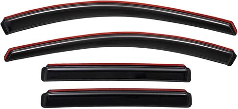 Lightronic Extra Durable Clip-on in-Channel Auto Vent Window Visors, Fits 2008-2017 Buick Enclave, UV Protection Rain Guards, Original Wind Deflectors, Smoke, 4-Pcs in Saudi Arabia