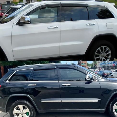 Smoke Tinted Window Sun Rain Visor Vent Guard Deflector Shade Compatible with Jeep Grand Cherokee 2011-2021 in Saudi Arabia