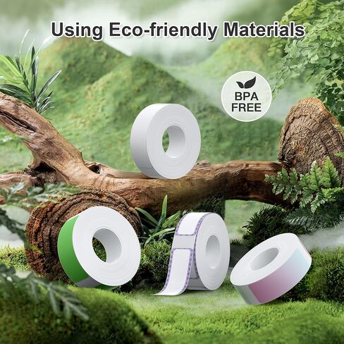 Nelko Genuine P21 Label Maker Tape, Adapted Label Print Paper, 14x50mm (0.55"x1.97"), Standard Laminated Labeling Replacement, Multipurpose of P21 Label Maker, 180 Tapes/Roll, 1 Roll, Transparent in Kuwait