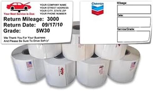 CUTE THINGS & CC Striker III V4.0 نظام طباعة تذكير بخدمة الزيت - نظام طابعة تذكير بتغيير الزيت مع لوحة مفاتيح وحبر و500 ملصق خدمة. in Kuwait