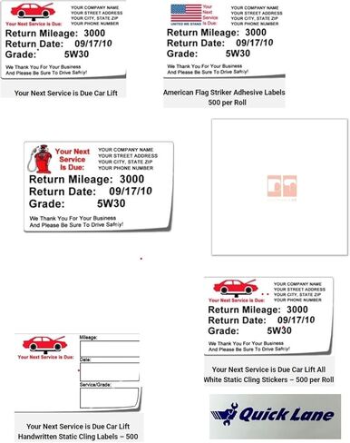 CUTE THINGS & CC Striker III V4.0 نظام طباعة تذكير بخدمة الزيت - نظام طابعة تذكير بتغيير الزيت مع لوحة مفاتيح وحبر و500 ملصق خدمة. in Kuwait