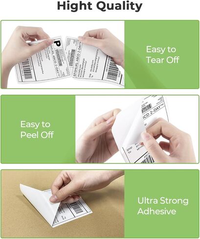 Nelko Bluetooth Thermal Shipping Label Printer (Pink), Whith Genuine 4x6 Direct Thermal Shipping Label (Pack of 220 Fan-Fold Labels) in Kuwait