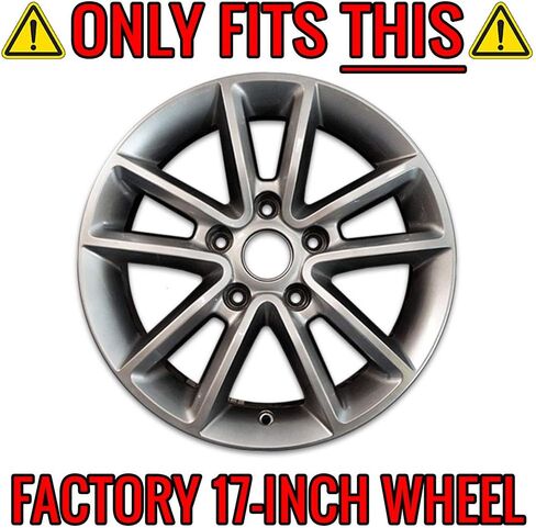 Gloss Black 17in Wheel Skin Overlays for Dodge Journey 2014-2019 [4pc] in Kuwait